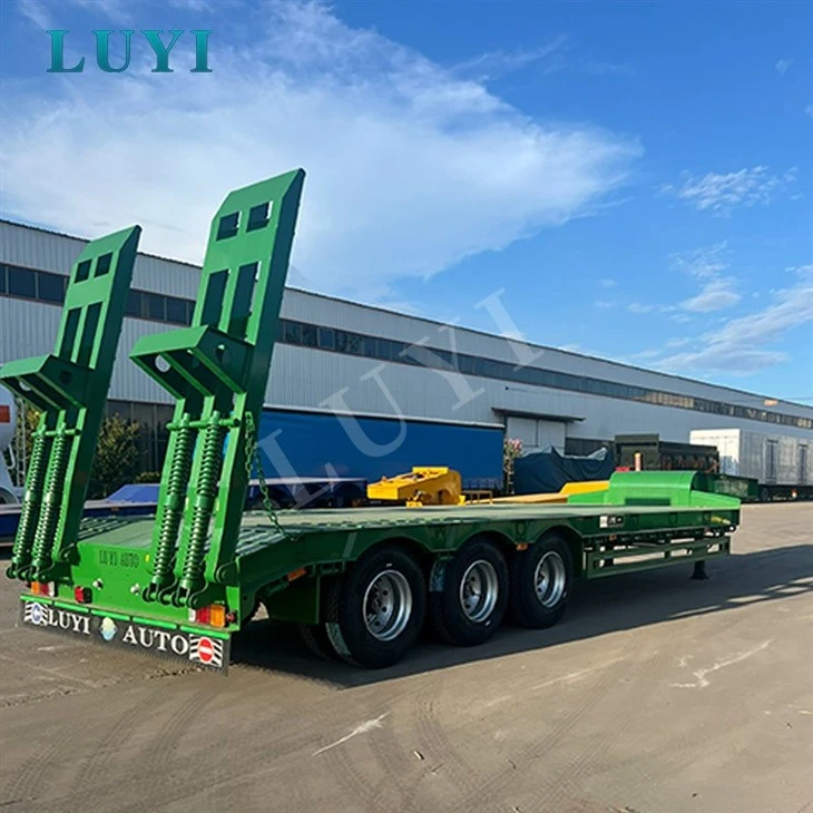 13m 3‑Axle Low Bed Semi‑Trailer For Heavy Machinery Transport price 13m 3‑Axle Low Bed Semi‑Trailer For Heavy Machinery Transport price