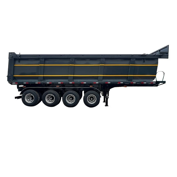 4 Axle Dump Semi Trailer Built For Harsh Working Conditions high quality 4 Axle Dump Semi Trailer Built For Harsh Working Conditions high quality