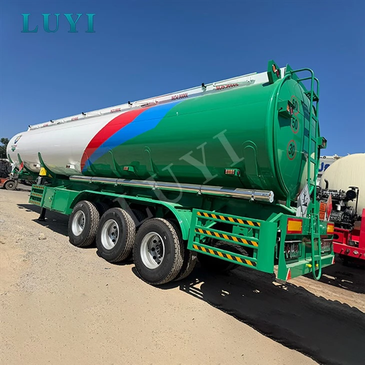 3 Axle 5 Compartment 45000L Fuel Tank Semi Trailer For Liquid Transport