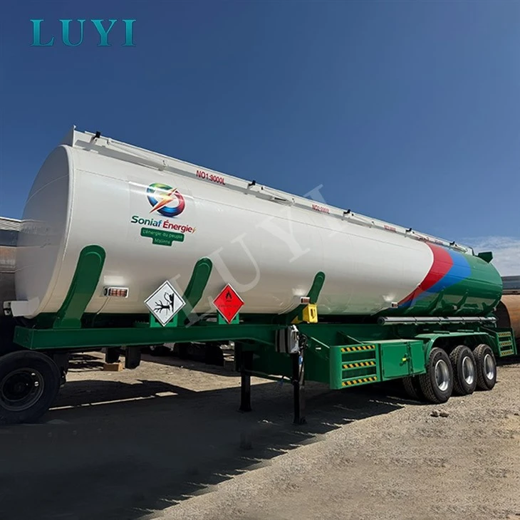 3 Axle 5 Compartment 45000L Fuel Tank Semi Trailer For Liquid Transport suppliers 3 Axle 5 Compartment 45000L Fuel Tank Semi Trailer For Liquid Transport suppliers