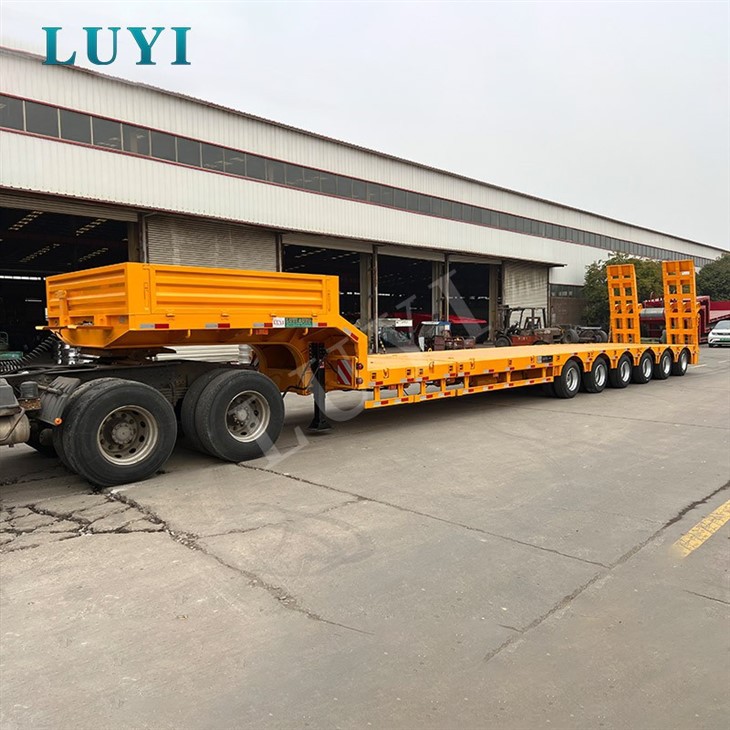 6 Axle Extendable Low Bed Semi Trailer factory 6 Axle Extendable Low Bed Semi Trailer factory