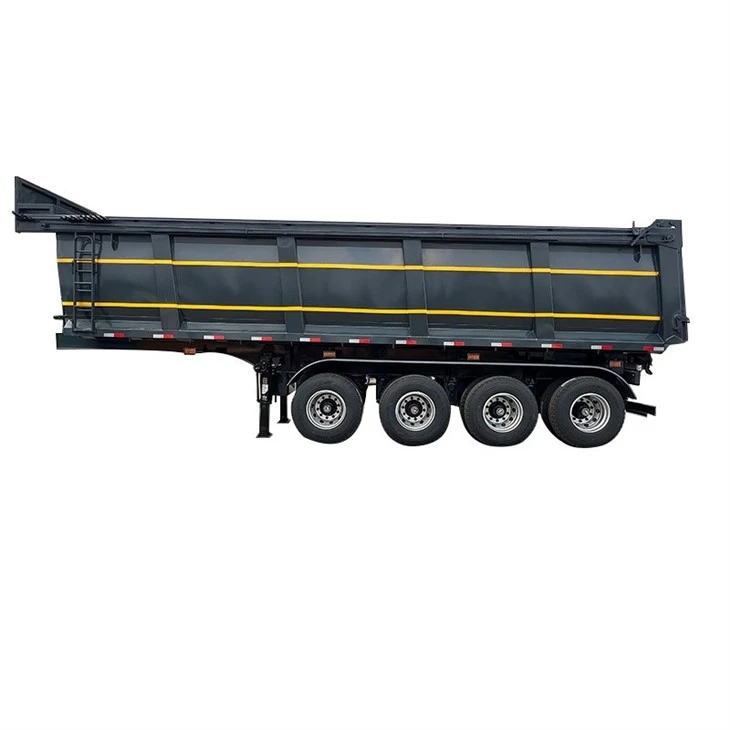 4 Axle Dump Semi Trailer Built For Harsh Working Conditions suppliers 4 Axle Dump Semi Trailer Built For Harsh Working Conditions suppliers