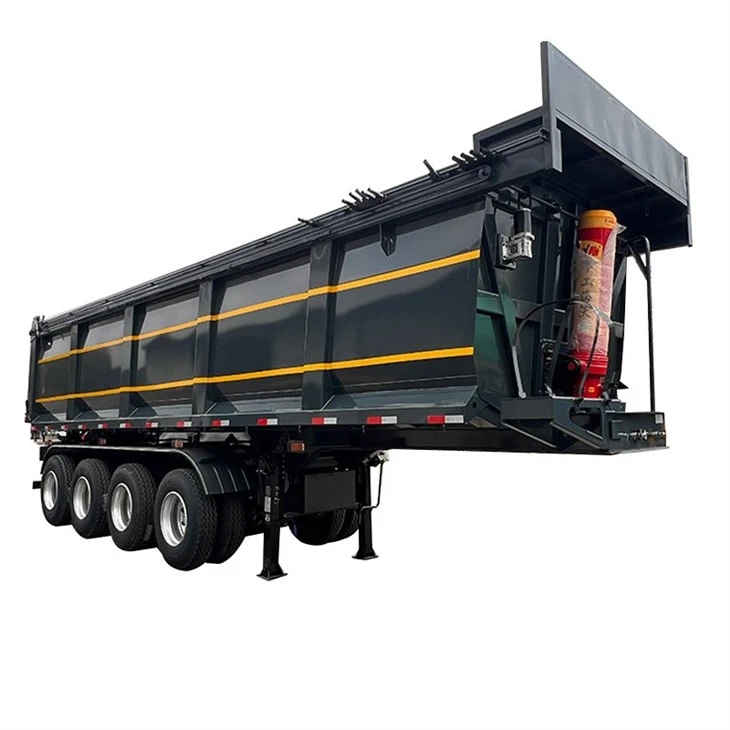 4 Axle Dump Semi Trailer Built For Harsh Working Conditions