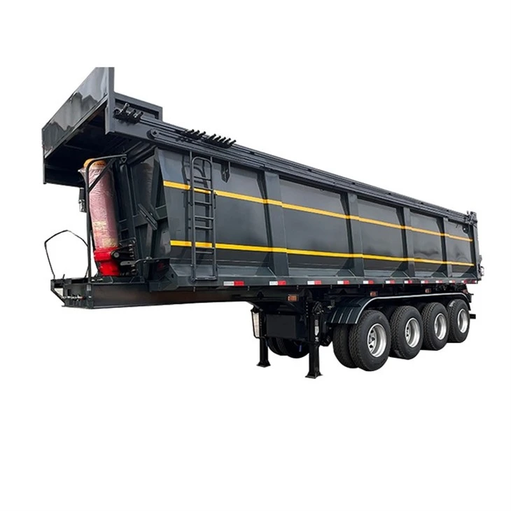 4 Axle Dump Semi Trailer Built For Harsh Working Conditions factory 4 Axle Dump Semi Trailer Built For Harsh Working Conditions factory