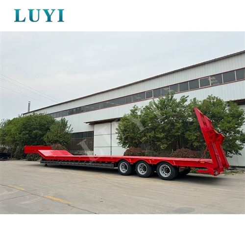 LUYI AUTO Custom 3-Axle Container Flatbed Semi-Trailers Shipped To Eritrea