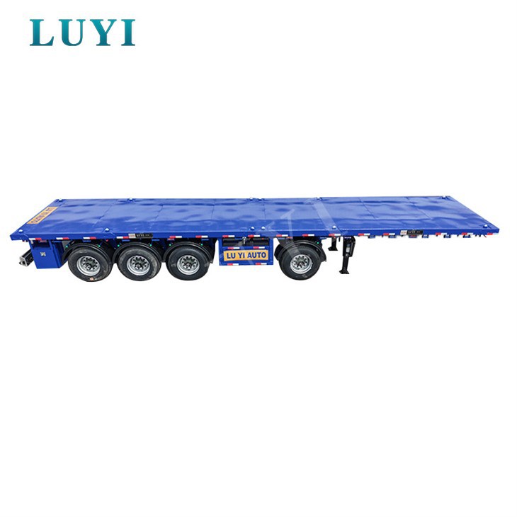 Reinforced Four Axle Flatbed Trailer