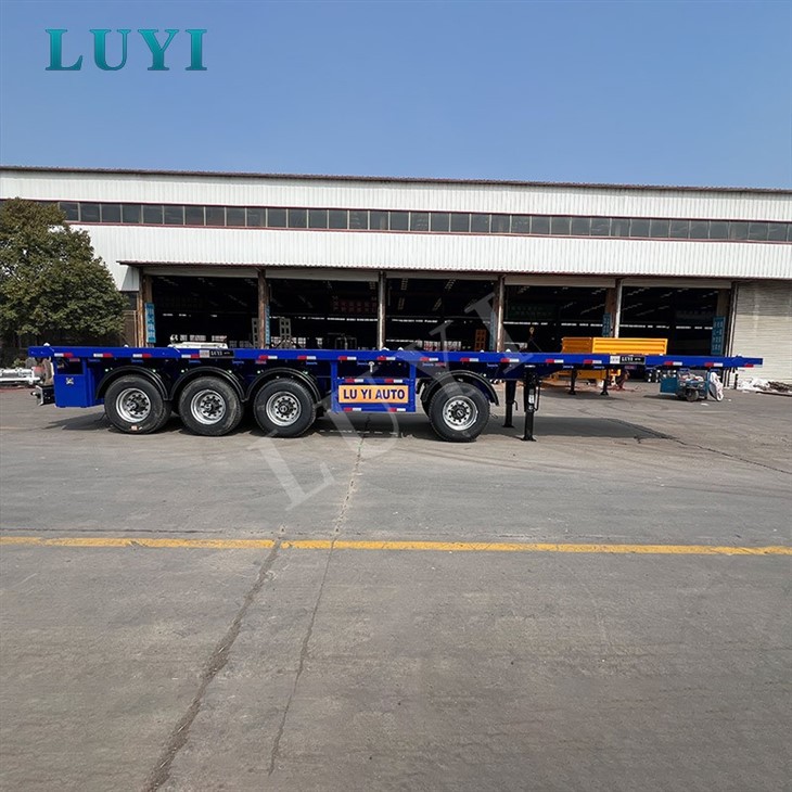 Reinforced Four Axle Flatbed Trailer factory