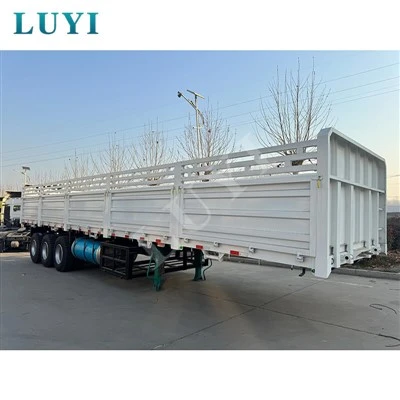 3 Axle Sidewall Semi Trailer 2-meter Fence Semi-Trailer