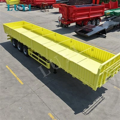 Tri Axle Removable Dropside Cargo Semi Trailer